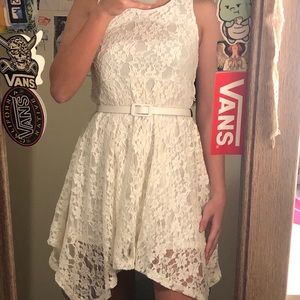 White lace dress